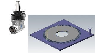 MasterCAM 2019 Tutorial 49  Mill 2D Angle Head Machining [upl. by Oluas]