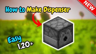 How to make a dispenser in minecraft Quick amp Easy [upl. by Hanauq]