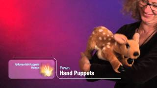 Folkmanis® Fawn Puppet Demo [upl. by Ahseikram228]