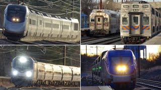 Sunset Amtrak amp MARC Action at Odenton [upl. by Nadine996]