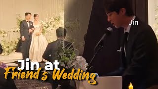 ENG SUB Jin Attended His Friends Wedding Ceremony 😲❤️ [upl. by Colwell]