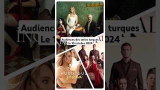 Audiences des séries turques 10 octobre Inci taneleri siyah kalp et hududsuz sevda turkishseries [upl. by Anitnemelc161]