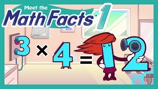 Meet the Math Facts Multiplication amp Division  3 x 4  12 [upl. by Kalvn644]