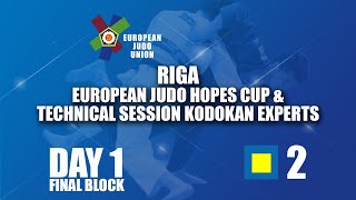 Riga European Judo Hopes Cup amp Technical Session Kodokan Experts 2024 Day 1 Tatami 2  Final block [upl. by Akehsyt]