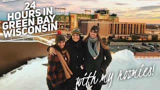 24 HOURS IN GREEN BAY with my roomies  Travel Vlog 3 [upl. by Betthezel]