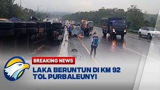 BREAKING NEWS  Kemacetan Terjadi Akibat Laka Beruntun di KM 92 Tol Purbaleunyi [upl. by Lledrac295]