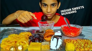 Indian Sweets Eating Challenge  Indian Sweets Asmr  Indian Desserts Eating Challenge [upl. by Ellene487]