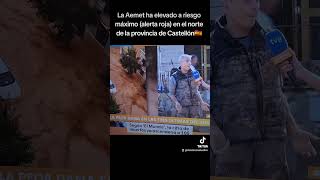 castellón valencia alertaroja dana españa viralvideo parati [upl. by Anipsed]