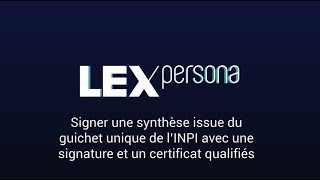 INPI  signature électronique qualifiée à distance avec Lex Enterprise [upl. by Yeclek563]