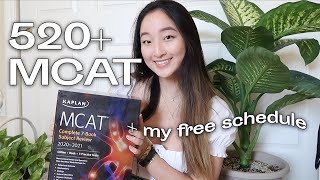 How I Scored 520 on the MCAT  My Study Schedule amp Templates [upl. by Vas]