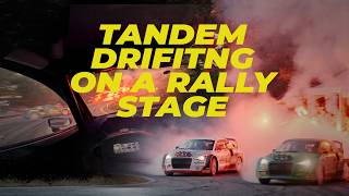 Tandem drifting with 6x World Champ on a rally stage – in a 600 bhp rallycross car [upl. by Publias162]