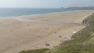 Perran Sands Beach North Cornwall [upl. by Yanehs]