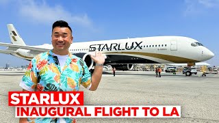 Starlux Airlines First Class  A350 Inaugural Flight Taipei to LA [upl. by Mozza]