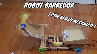 COMO HACER UN ROBOT BARREDOR O RECOGE BASURA CASERO [upl. by Raycher320]