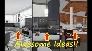 Bloxburg How to build like a pro AWESOME Kitchen ideas [upl. by Lehcnom589]