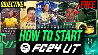 How To Start EA FC 24 ULTIMATE amp CREATE A META STARTER SQUAD [upl. by Adriell]