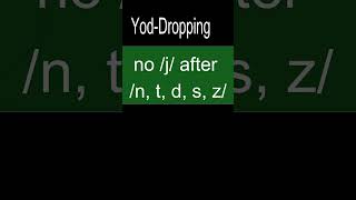 Yod dropping [upl. by Ysnat48]