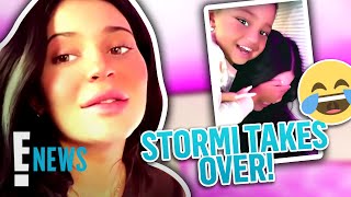 Stormi Webster Impersonates Mom Kylie Jenner on Instagram  E News [upl. by Euqininod338]