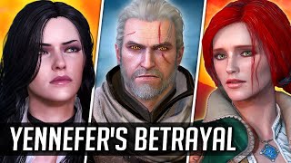 Witcher 3 Deleted Ending  Yennefer Betrays the Lodge  REDkit Restoration [upl. by Nilyac118]