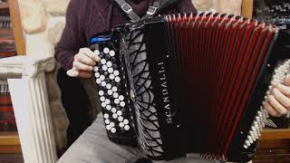 SCANAIRJRBMBK  Black Scandalli Air Junior Chromatic Button Accordion B LMMM 67 96 4999 [upl. by Jeffry587]