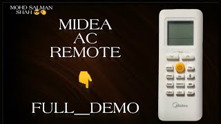 midea ac remote full demo and review [upl. by Ytinirt281]