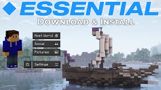 How To Download amp Install Essential Mod in Minecraft 1201 [upl. by Refinneg]