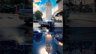 DAY AND NIGHT Reflection photo idea Impala and Galata Tower❤️‍🔥😎 [upl. by Janey]