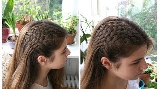 Side basket weave tutorial  HairAndNailsInspiration [upl. by Eimaraj583]