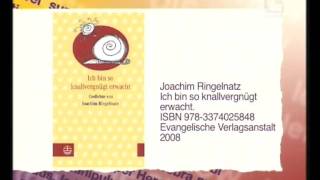 Buchtipp ICH BIN SO KNALLVERGNÜGT ERWACHT von Joachim Ringelnatz [upl. by Yspyg]