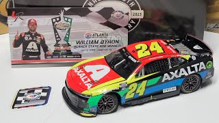 William Byron 2023 Axalta Atlanta Win 124 Elite NASCAR Diecast Review [upl. by Laszlo89]