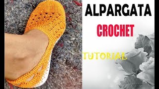 ALPARGATAS TEJIDAS A CROCHET PARA DAMA👢 [upl. by Gnivri]