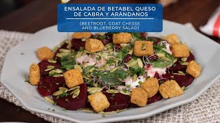 Ensalada de betabel queso de cabra y arándanos [upl. by Darrey]