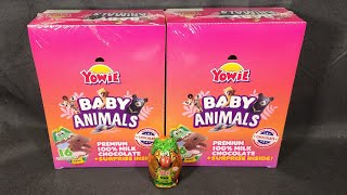 Unboxing 25 Yowie Surprise Chocolate Eggs Baby Animals Series [upl. by Aihsakal77]