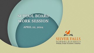 School Board Work Session April 22 2024 [upl. by Nylasej]