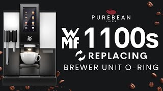 WMF1100s  Replacing Brewer Unit ORing [upl. by Spanjian265]