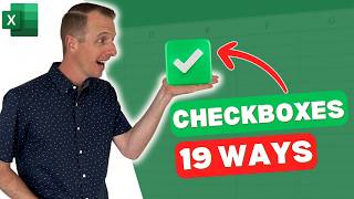 19 Ways to Use Excel’s NEW Checkboxes Feature [upl. by Aiyram]