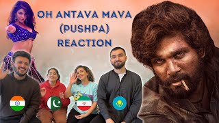 O Antava Full Song Reaction  Pushpa Songs  Allu Arjun Samantha  Foreigners React [upl. by Monique456]