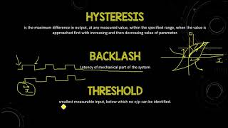 Lec 22 II Static characteristics of Instrumentation System  Deadzone Deadtime  Error  Backlash [upl. by Schwing230]