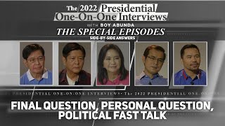 The 2022 Presidential Interviews SideBySide Final Question Personal Question Political FastTalk [upl. by Ajnot]