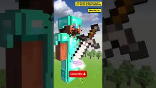 From Wooden to Netherite The Ultimate Sword  Final fight minecraft shorts kids satisfying [upl. by Nosnibor]