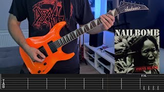 Nailbomb  Cockroaches Guitar Cover  Screentabs [upl. by Anaugahs257]