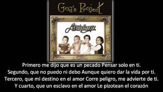 Aventura  Angelito lyric  letra [upl. by Nosreip]