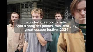 wunderhorse bbc 6 radio preshow interview  5pm 4 song festival set  16th may 2024 [upl. by Saffier370]