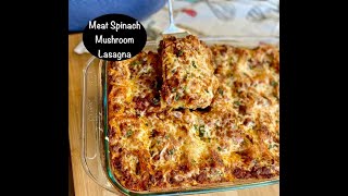 Spinach Meat Lasagna recipeHidden Veggie Recipe [upl. by Sexton]