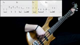 No Doubt  Dont Speak Bass Cover Play Along Tabs In Video [upl. by Letnahc135]