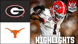 Georgia Bulldogs vs Texas Longhorns  Full Game Highlights  ESPN College Football [upl. by Ennahteb]