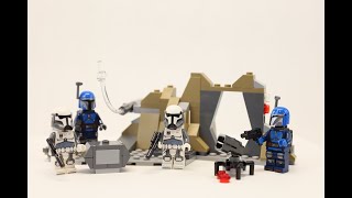 LEGO 75373 Ambush on Mandalore Battle Pack Speed Build [upl. by Yrome]