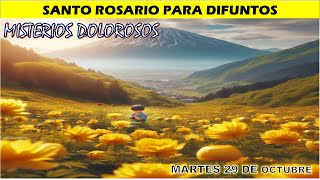 🕊️ ROSARIO PARA DIFUNTOS DÍA MARTES 28 DE OCTUBRE🙏🏼 💓 MISTERIOS DOLOROSOS🛐 [upl. by Ilujna]