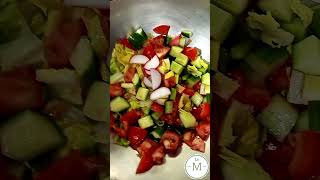 Fattoush  Salad  Arabic  International  Food  World [upl. by Attenauq]