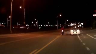 INSTANT KARMA Mustang vs motorcycle  HIT AND RUN Colorado Springs CO [upl. by Hasile280]